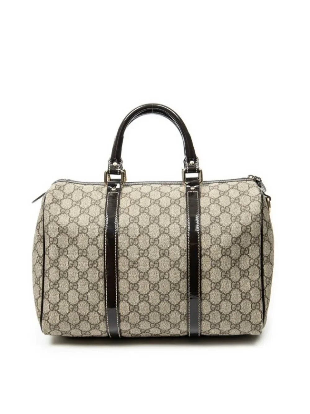 Gucci Midi Amboston Dark Brown Beige Supreme Canvas Handbag - Picture 5 of 10